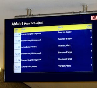 Aktuelle Hinweise an jedem Gleis