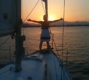 Segeln Alcudia Sonnenuntergang