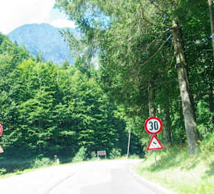 Abfahrt 30 Einhalten steilstes Stück