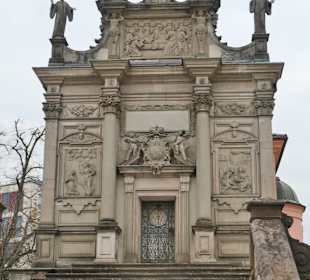 Blick zur Einsiedelner Kapelle in Rastatt
