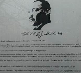 Erinnerung an den Besuch von Martin Luther King