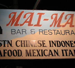 An diesem Schild erkennt man gutes Essen!