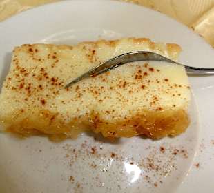 Flan als Abschied "auf´s Haus"