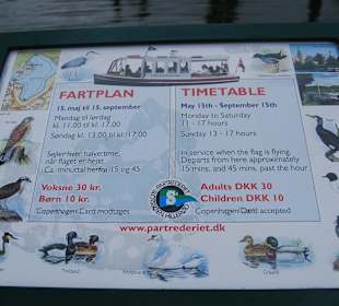 Fahrplan für Bootstour