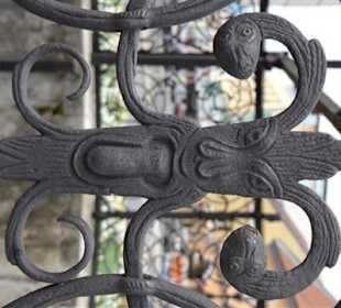 Detailansicht der Brunnenlaube