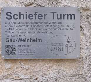 Der schiefste Turm der Welt - Gau-Weinheim