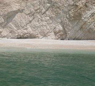 An diesen einsamen Strand war auch ein Badestopp