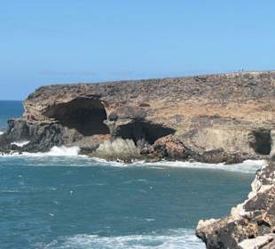 Blick zur Caleta Negra (schwarzen Bucht)