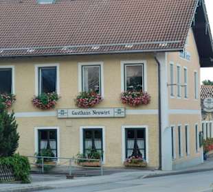 Blick auf die Gaststätte