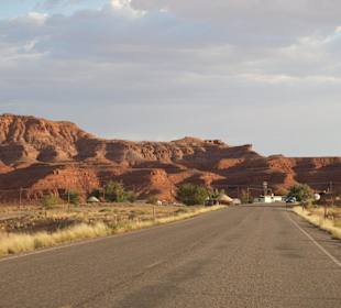 Ortseinfahrt Mexican Hat
