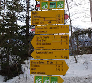 Wegweiser in der Nähe des Conn