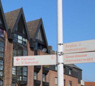 Moderne Geschäftshäuser im Zentrum 