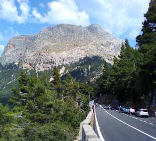 Serpentinenstrasse in Escorca