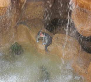 Wasserhintergrund im Rutschenturm