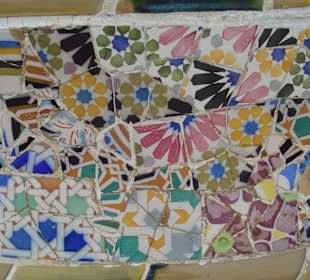 Das Mosaik der berühmten "geschlängelten" Bank