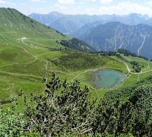 Blick auf Schlappoldsee und Schlappoldalpe