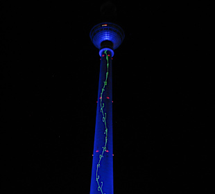 Berliner Fernsehturm - Laseranimation