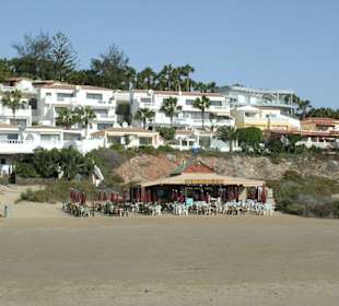 Die Bar am Strand von Costa Calma