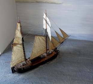 Diorama der Küste