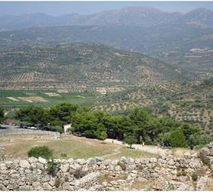 View from Mycenae - a 2-hour drive from Harmony Hotel