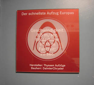 Schnellster Aufzug Europas