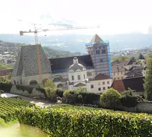 Blick auf Kloster Neustift