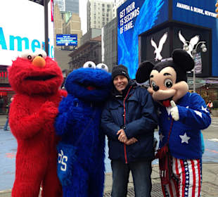 Times Square mit Grobi und Co. 