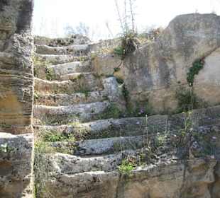 Freie liegende Treppe auf dem Fabrica Hill