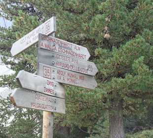 Gut beschilderte Wanderwege