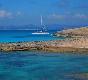 Playa de ES Pojols auf Formentera