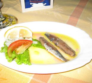 Leckere Salzsardellen