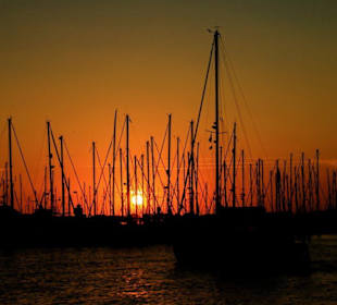 Sonnenuntergang in Cuxhaven