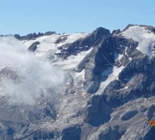 Masyw Marmolady widoczny ze szczytu