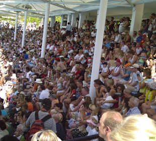 Publikum bei der Delfinschow