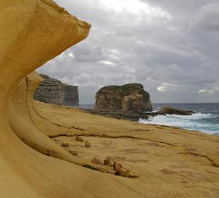 "Versteinerte Welle" am Fungusrock