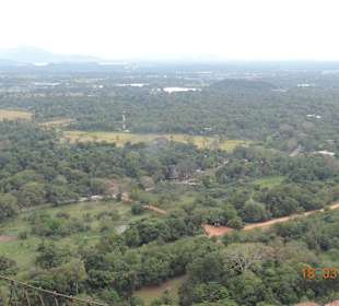 Rundblick vom Sigiriya Felsen
