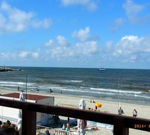 Meerblick von der Terrasse im 1. OG