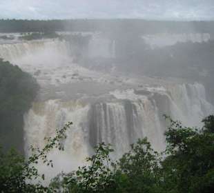 Die Wasserfälle, von Brasilien aus gesehen