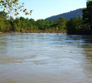Rafting Selge Landschaft/An- & Abfahrt