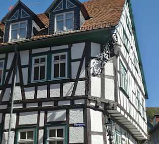 In der Pfarrgasse von Gelnhausen