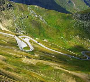 Hier die Strecke kommend von Zell am See