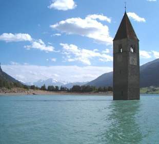 Kirchturm im Reschensee