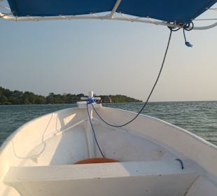 Die Überfahrt zur Insel mit dem Boot