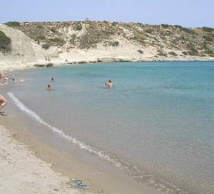 "Hotel-Strand", kleine Bucht