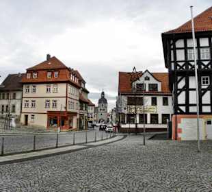 Marktplatz und Rathaus Waltershausen