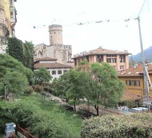 Castello del Buonconsiglio in Trient vom Hotel aus