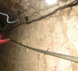 Abenteuerliche Stromleitungen