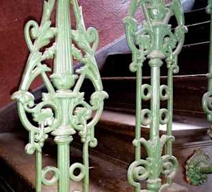 Treppengeländer aus reinen Gusseisen