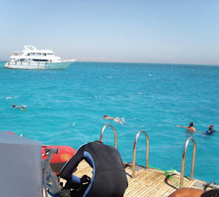 Schnorchel und Tauchgang