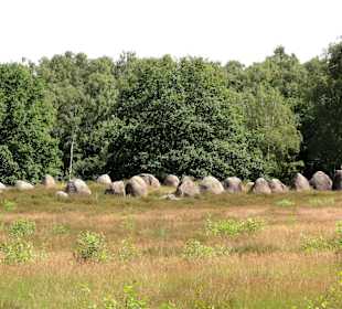 Heidefläche mit Gräbern